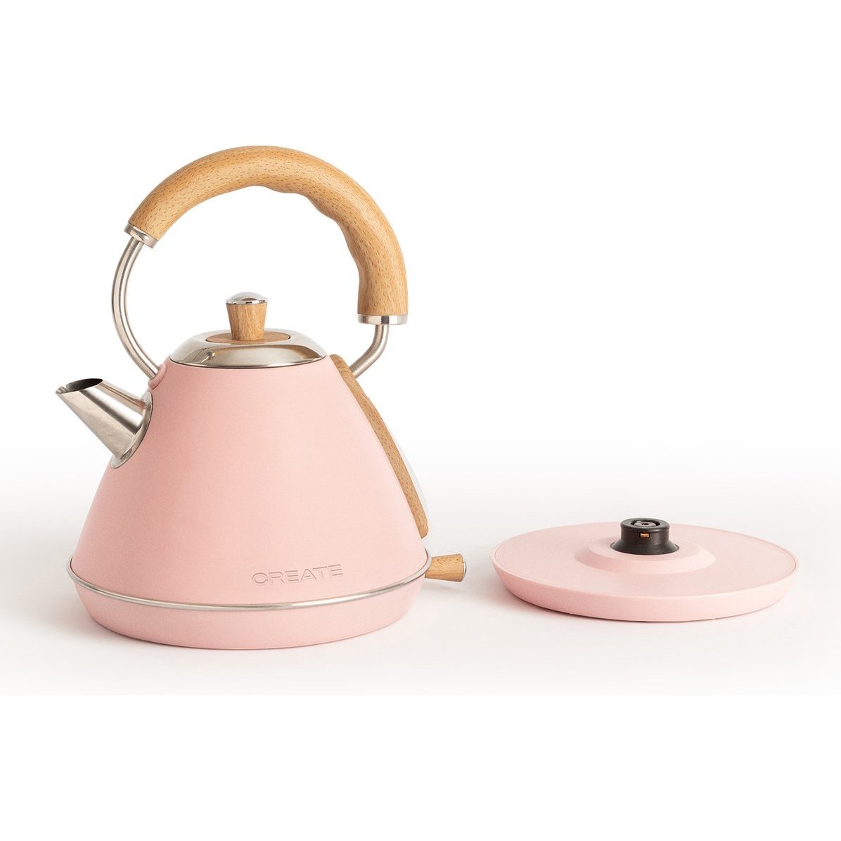 Create - Electric Water Kettle 1L Pastel Pink / Fast Boiling / 1200W