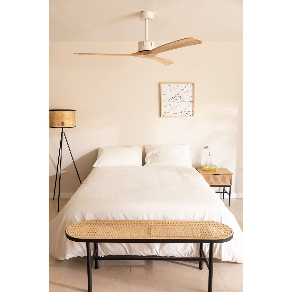 Create - Wind Large Ceiling Fan 40w Silent Xl Ø152 Cm / Summer Winter Function / 6 Speeds