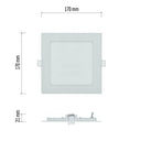Emos - 12.5W Recessed LED Panel Light, 1050 lm, Extra Flat, 17 cm Diameter