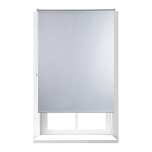 Relaxdays - Thermal Blackout Roller Blind, No Drilling, 120 x 160 cm, White