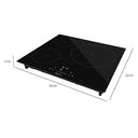 Cecotec - 3 Zone Induction Hob with 7200W Power, 9 Levels & Child Lock