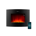 Experience warmth and style with the Cecotec Electric Fireplace. WiFi-enabled, 2000W, remote control, and a sleek curved design. Perfect for any room! Keywords: electric fireplace, WiFi, remote control, curved design