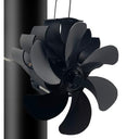 Rinobels - 6 Blades Heat Powered Wood Stove Fan, Low Noise, Eco-Friendly Design