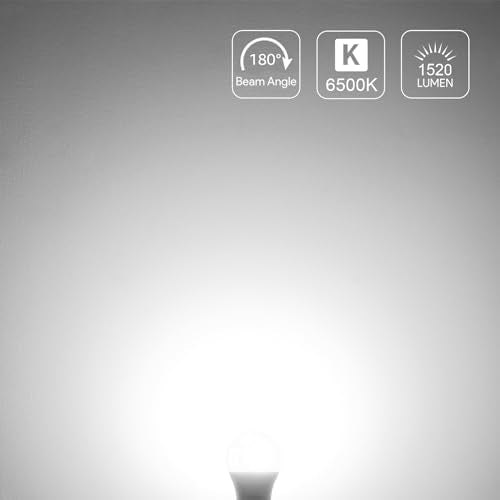 Lepro - 100W Equivalent Cool White 6500K B22 LED Bulbs, Pack of 6