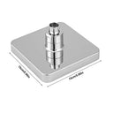 Tyenaza - 6 Inch Square LED Shower Head with 3 Color Changing Lights, Soft Rubber Nozzle