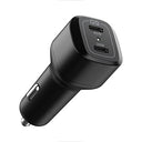 Spigen 65W Dual USB C Car Charger for iPhone and MacBook Fast Charge