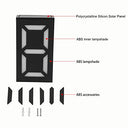 Yuecoom - Solar House Number Light, Wireless, 8 Modes, Modern Design, 2 Colors