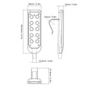 Liebewh - 6 Button Handheld Recliner Controller, IP66 Waterproof, 8 Pin Plug