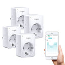 TP-Link - Tapo Smart WiFi Socket P110 with Energy Meter, 4 Pack