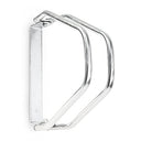 Relaxdays - Metal Bicycle Mount Holder, Silver, 32.5 x 9 x 28.5 cm
