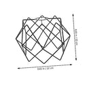 QUMIIRITY - Vintage Iron Pendant Light Shade with Hollow Out Design, Easy Installation