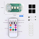 Yuragim - Pack of 4 LED Strobe Lights, USB Rechargeable, 7 Color Options