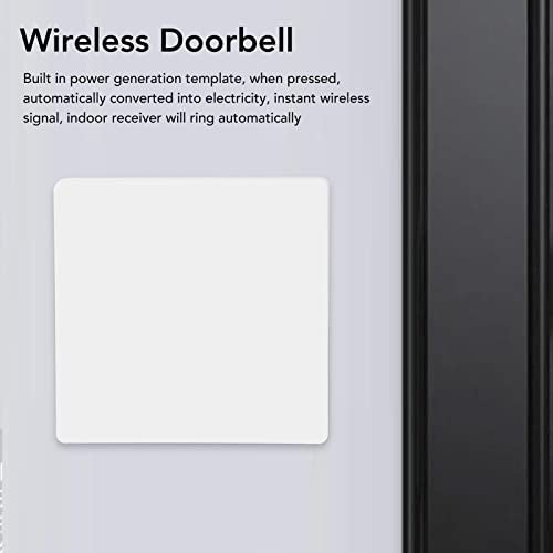 ABS - Self-Powered Long Range Doorbell Easy Install for Home & Hotel