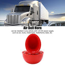 Akozon - 12V 150dB Red Air Horn for Truck, Boat, Motorcycle, Loud Cow Sound
