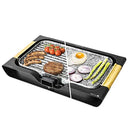 Discover the Cecotec 2200W 2-in-1 Electric Griddle & Grill. Rockstone coated, dishwasher safe, and features a cool touch handle. Perfect for versatile cooking! Keywords: electric griddle, grill, dishwasher safe, rockstone coated