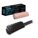 Achieve smooth, shiny hair with the Cecotec Ceramic Tourmaline Hair Straightening Brush. Perfect for quick styling and hair health. Keywords: hair straightening brush, ceramic, tourmaline