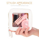 FomiYes - Clear Toiletry Bag, Portable Makeup Organizer, Zipper Closure, Travel-Friendly
