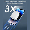 Weayege - Fast 30W USB C Charger, MFi Certified, 6ft Cable, 2 Pack