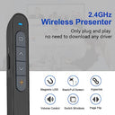 Kinizuxi - Wireless Presenter Remote Control with Volume Control & Slide Navigation