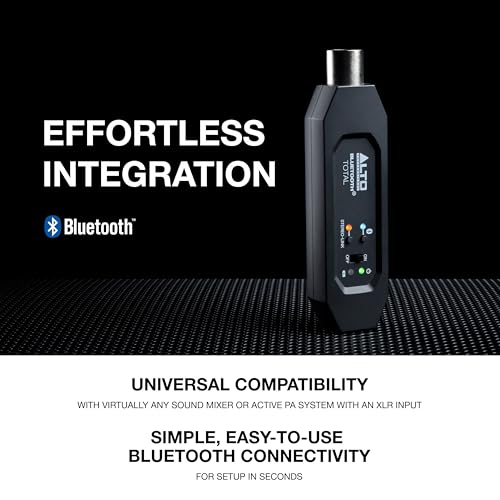 Alto Professional - Bluetooth Total 2 XLR Rechargeable Receiver for Audio Mixers