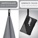 Actidry - Microfibre Hand Towels Set of 2, Quick-Drying, Lightweight, Dark Grey