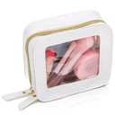 FomiYes - Clear Toiletry Bag, Portable Makeup Organizer, Zipper Closure, Travel-Friendly