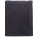 Stilord - 'Julius' Vintage A4 Leather Conference Folder for Tablets, Dark Brown