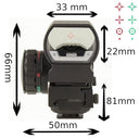 Minadax - Red Dot Large Camera Visor with Hotshoe Adapter for Fast Target Photography