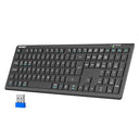 Tecknet Bluetooth Keyboard - Ultra-Slim, 4-Device Wireless Keyboard