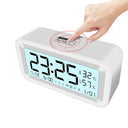 Noennull - Digital Alarm Clock with Multifunction Display, Temperature & Humidity