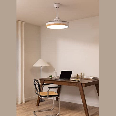 Create - Wind Clear Ceiling Fan with Light, 40W, Ø108cm, 6 Speeds, Retractable Blades, 3 Light Temperatures, Timer, Summer-Winter Mode