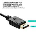 Vmojo - 1.8m DisplayPort to HDMI Cable, Ultra HD 4K, Audio Support