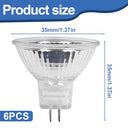 Nhqz - Energy Saving MR11 GU4 Halogen Bulbs, 12V 20W, Dimmable, Pack of 6