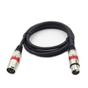 LTEFTLFL - Zy-C300 3 Pin XLR Male to Female Microphone Cable - 5M