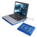 CoolTech - Portable Laptop Cooling Pad with Super Quiet Fans and Blue LEDs