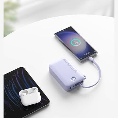 Anker 20,000mAh Power Bank - 22.5W Fast Charge, USB-C & USB-A, for iPhone & MacBook