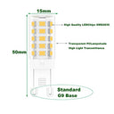 PureShine - G9 LED Bulb, Warm White 2700K, 400 Lumens, Energy Saving, Pack of 6