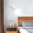 Lkhfoaqm - LED Wall Lights with Switch, USB Interface, 7W, Modern Design