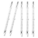 JCRNBU R7S 118mm 150W Dimmable Halogen Light Bulbs, 5 Pack - Long Lifespan, Double Ended Base for Security, Work, Landscape Lighting & Floor Lamps