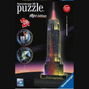 Build the iconic Empire State Building with this Ravensburger 3D puzzle. 216 pieces glow in the dark, perfect for puzzle lovers and collectors. Keywords: Ravensburger, 3D puzzle, Empire State Building, glow in the dark