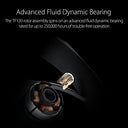 TUF Gaming - TF120 ARGB Case Fan, Aura Sync, PWM Control, Single Pack