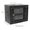 Geekworm - Raspberry Pi 4 Metal Case + Power Switch + Cooling Fan - Supports X825 2.5" SATA SSD/HDD Shield & X735