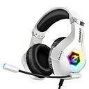 Experience immersive gaming with Ozeino's headset featuring 3D surround sound, noise cancelling, and vibrant RGB lights. Perfect for PS4, PS5, and PC gaming!