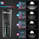 Toptrek - USB Rechargeable Bicycle Light Set With 100 Lux, 4 Modes & Rainproof Design