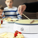 Cecotec - 1200W Crepe Maker with Non-Stick Rockstone Coating & Adjustable Thermostat