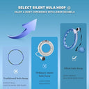 LEAFIA - Smart Fitness Hoop with Magnetic Disc and 16 Adjustable Hoops