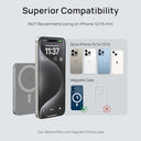 Hinovo - Mag-safe 5000mAh Power Bank, Ultra Slim Metal Design, PD 20W, 15W Wireless Charging