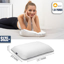 Alkamto - Travel & Camping Memory Foam Pillow with Portable Bag & Temp Regulation