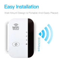 AMZ - 300Mbps WiFi Repeater, 2.4GHz Signal Booster with WPS & Ethernet Port