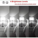 Hydong - 2 Pack E27 RGBW LED Light Bulbs with 21-Key Remote Control, 12 Colors